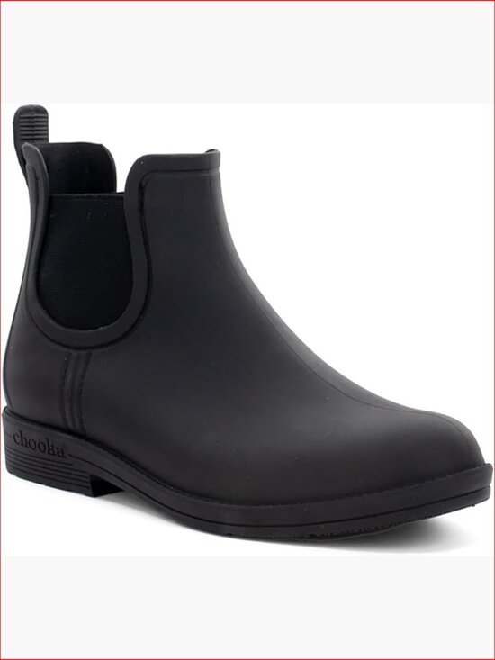 Shoes - Waterproof Chelsea Rain Boots with Memory Foam Insole